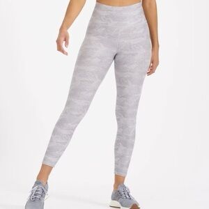 Vuori heather camo grey elevation high waist leggings